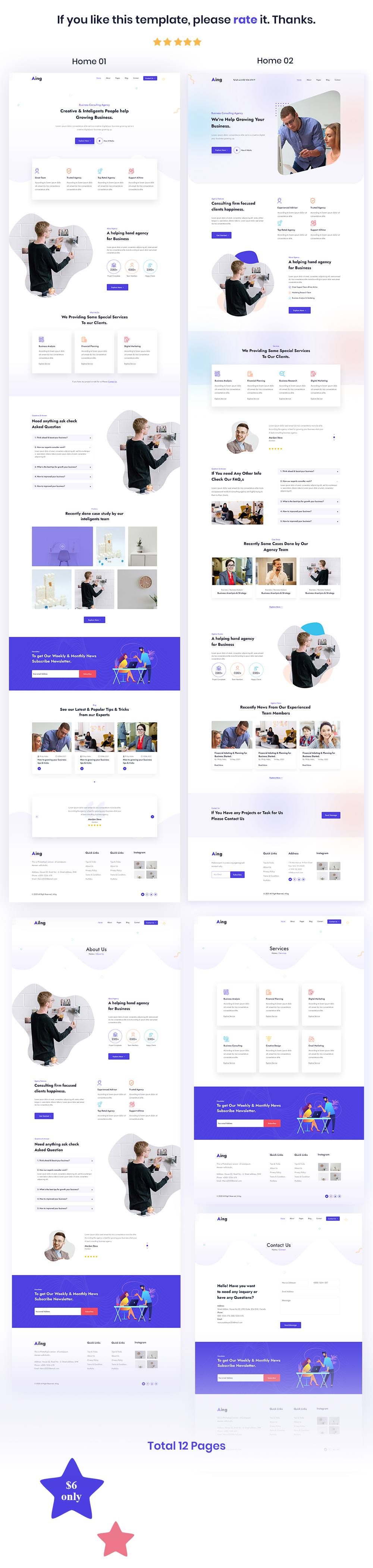 Ailng - Creative Consulting & Business Agency HTML Template - 1